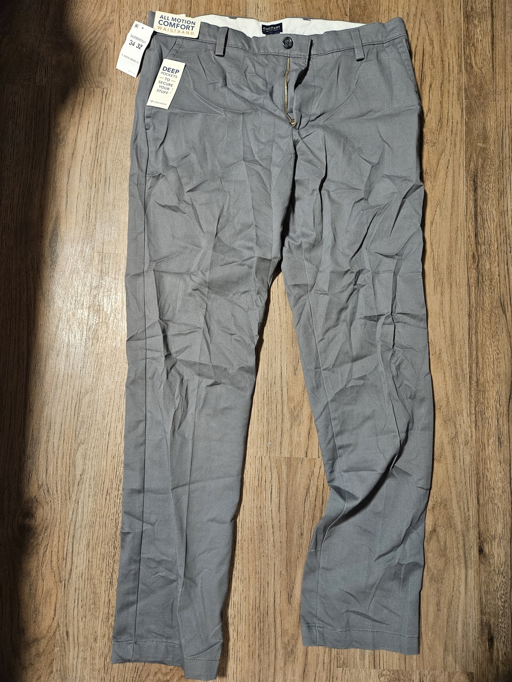 Dockers Gray Easy Khaki Slim Fit Stretch Chinos